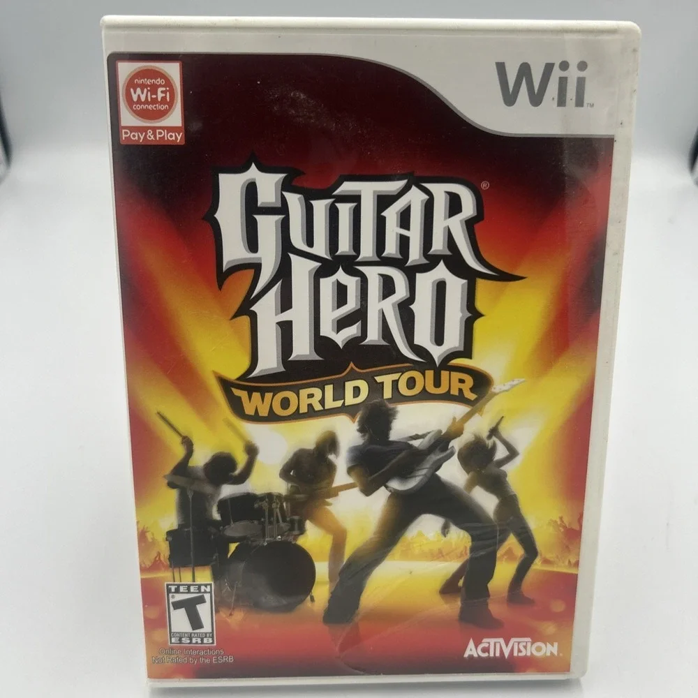 Guitar Hero: World Tour (Nintendo Wii, 2008) CIB Complete